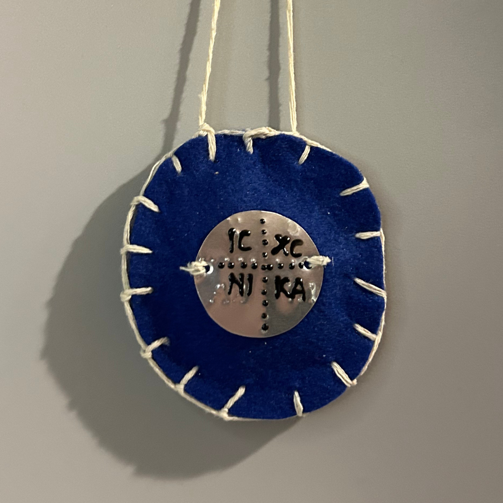 ΙC.XC.ΝΙCA Φυλαχτό Για Αυτοκίνητο (Στρογγυλό)