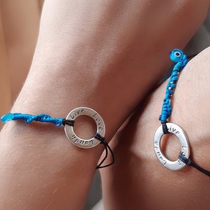 Βραχιόλι “love, laugh, live”