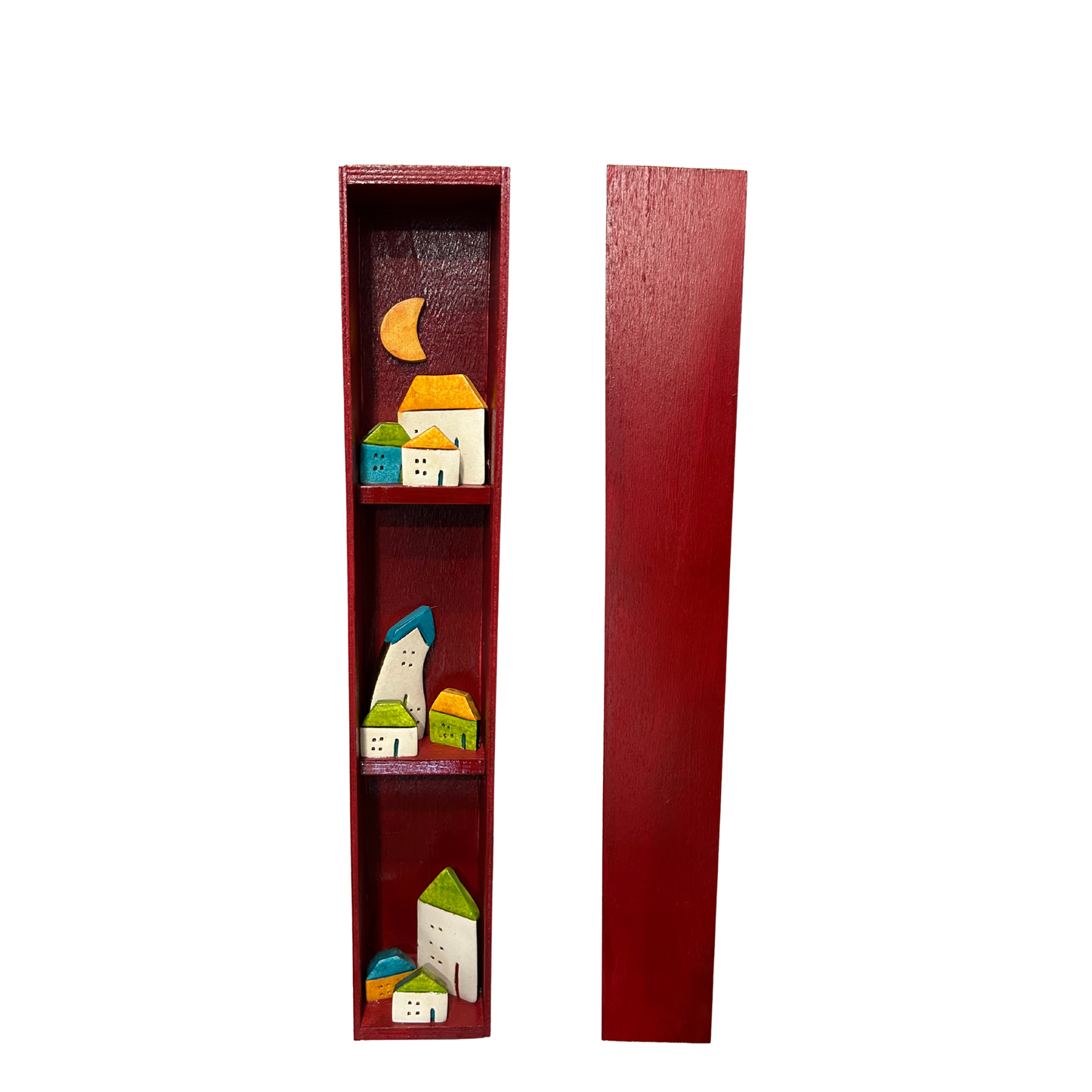 Διακοσμητική Σύνθεση με Κεραμικά Σπίτια