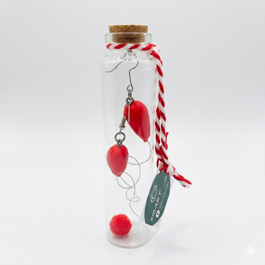 Κόκκινα Σκουλαρίκια “Μπαλόνια”