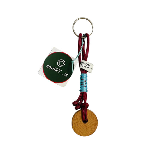 Ξύλινο Μπρελόκ macrame