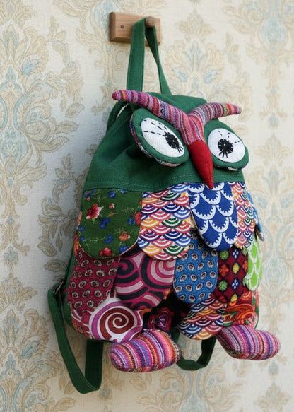 Πράσινο Σακίδιο Backpack “Κουκουβάγια”