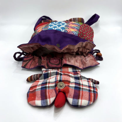Μωβ Σακίδιο Backpack “Κουκουβάγια”