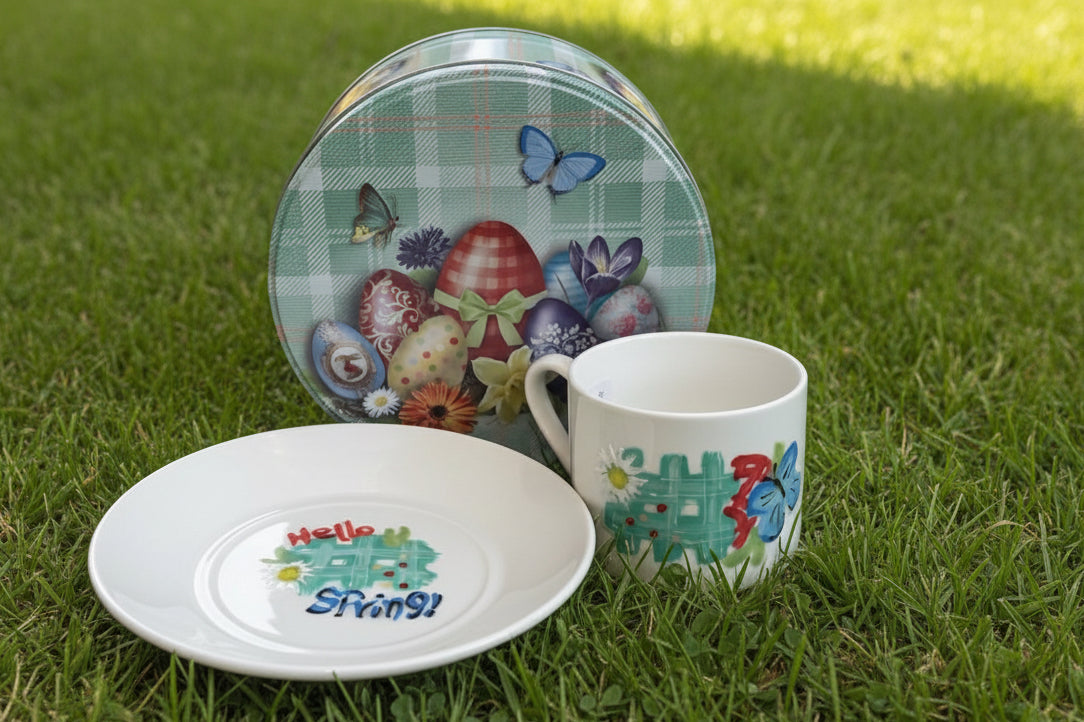 Σετ Φλιτζάνι/ Πιάτο “Hello Spiring”